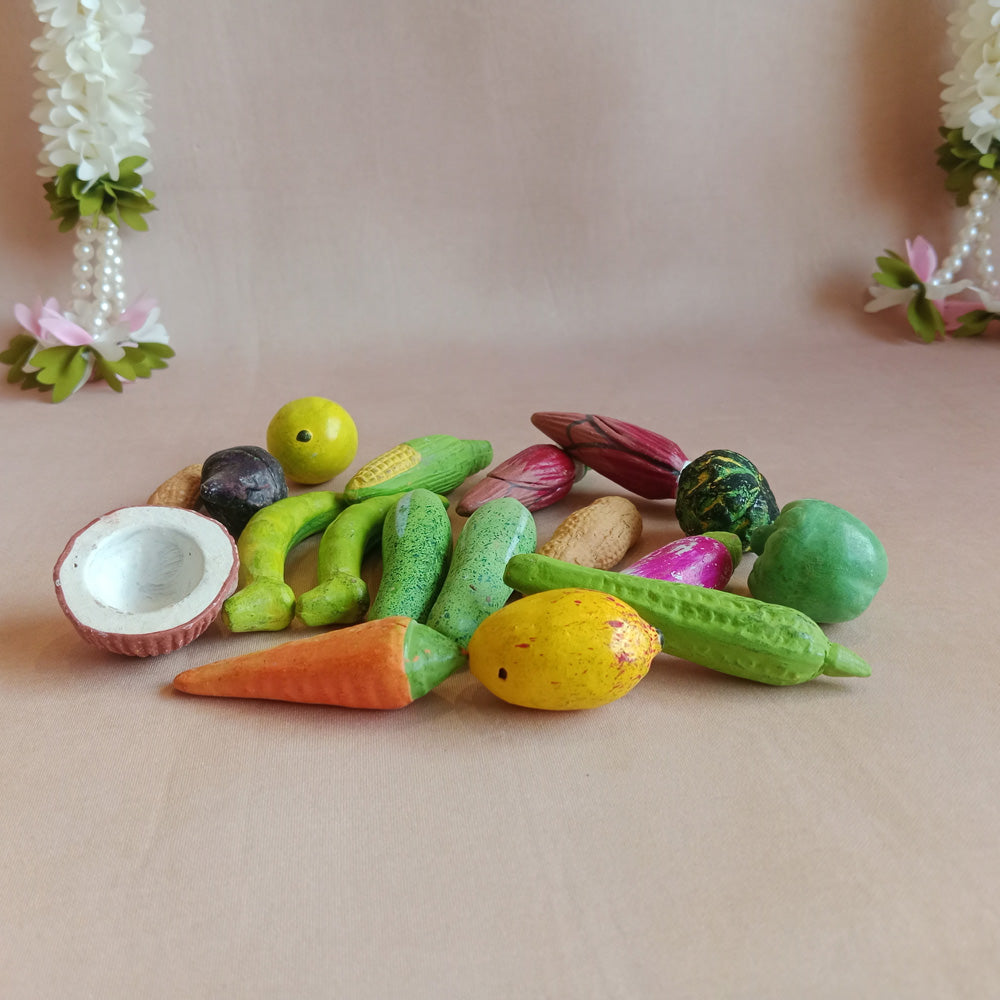Navaratri Handcrafted Assorted Fruits Traditional Indian Golu Doll