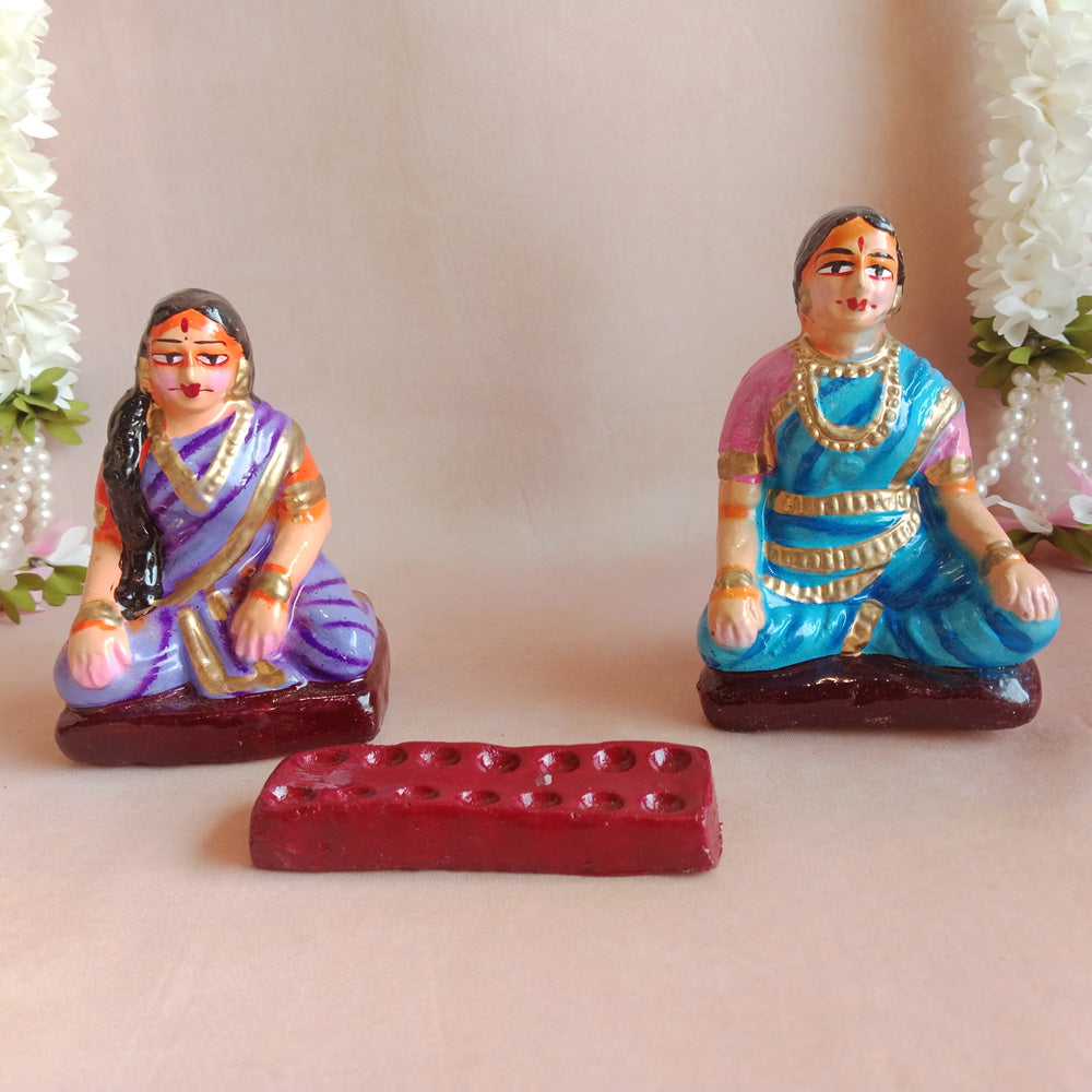 Navaratri Handcrafted Pallankuzhi Traditional Indian Golu Doll