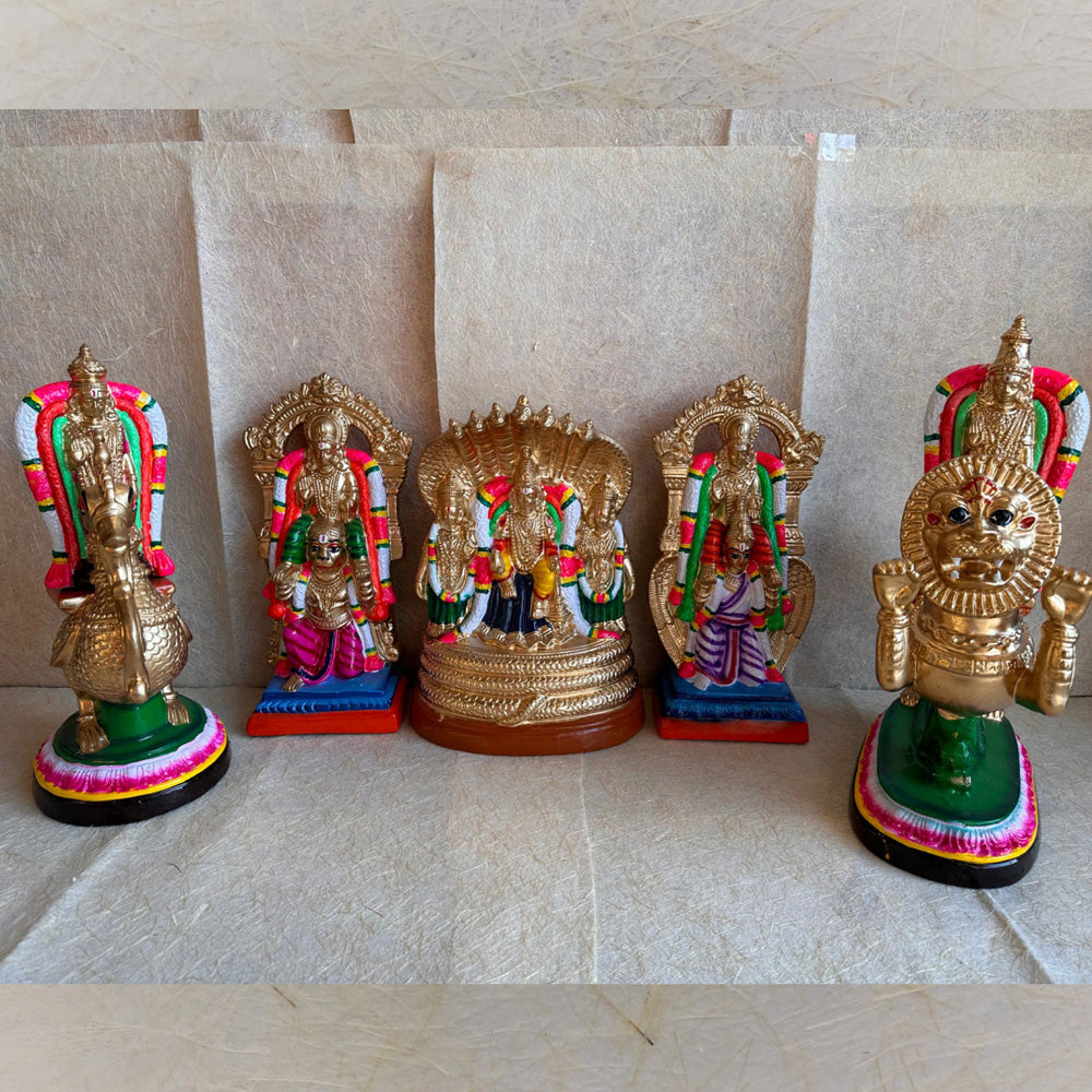 Navaratri Handcrafted Brahmotsavam Set Traditional Indian Golu Doll