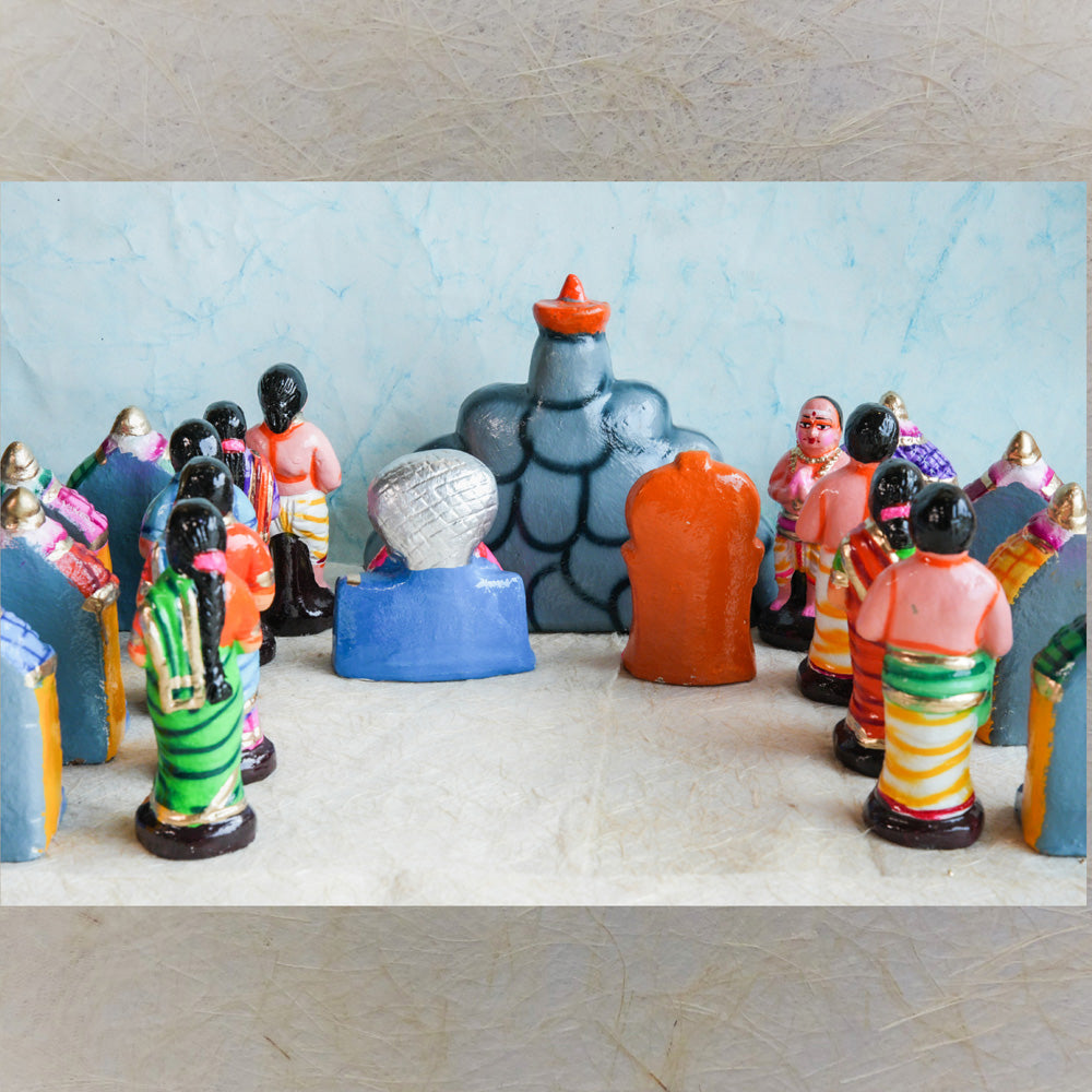 Navaratri Handcrafted Girivalam Set Traditional Indian Golu Doll