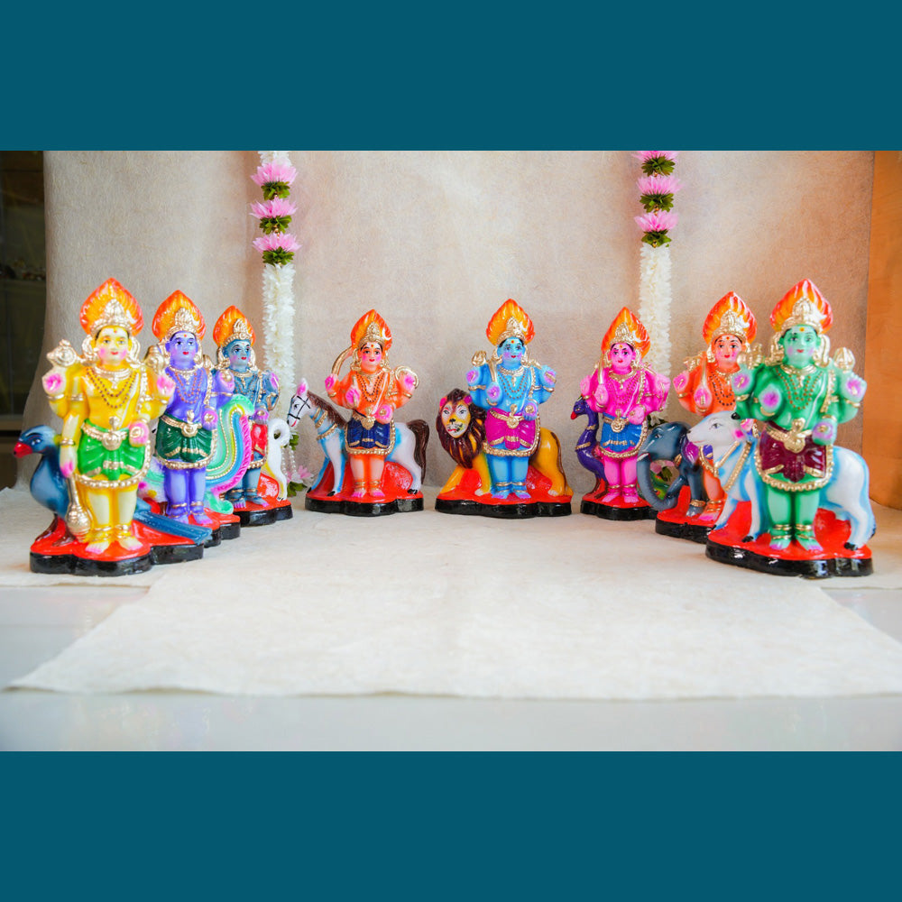 Navaratri Handcrafted Ashta Bhairavar Traditional Indian Golu Doll