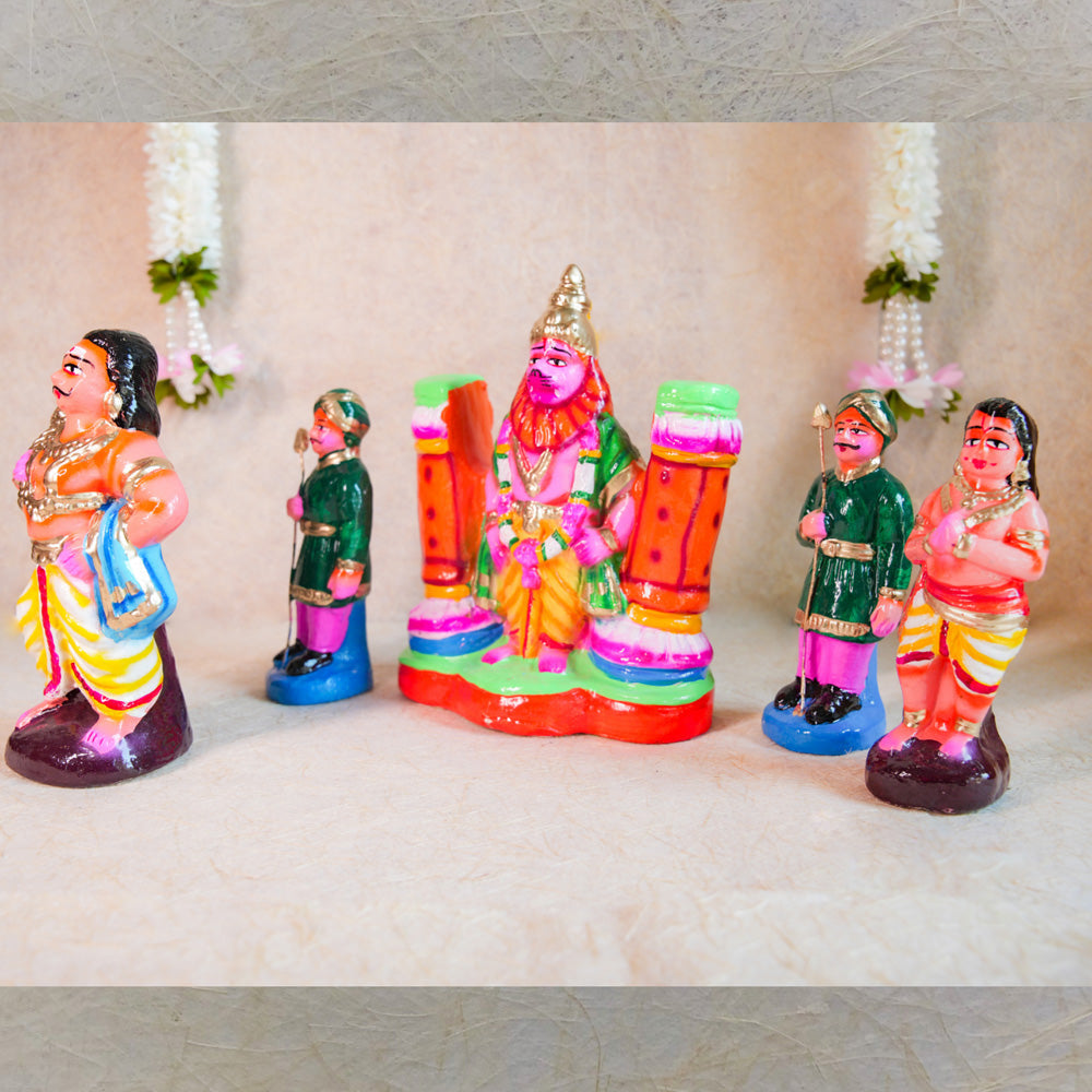 Navaratri Handcrafted Prahlada Set Traditional Indian Golu Doll