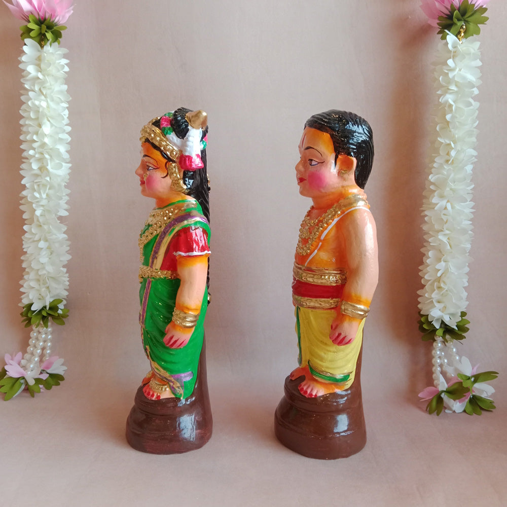 Navaratri Handcrafted Mama Mami Paper Traditional Indian Golu Doll