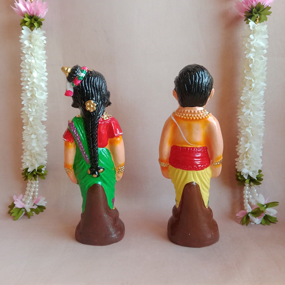 Navaratri Handcrafted Mama Mami Paper Traditional Indian Golu Doll