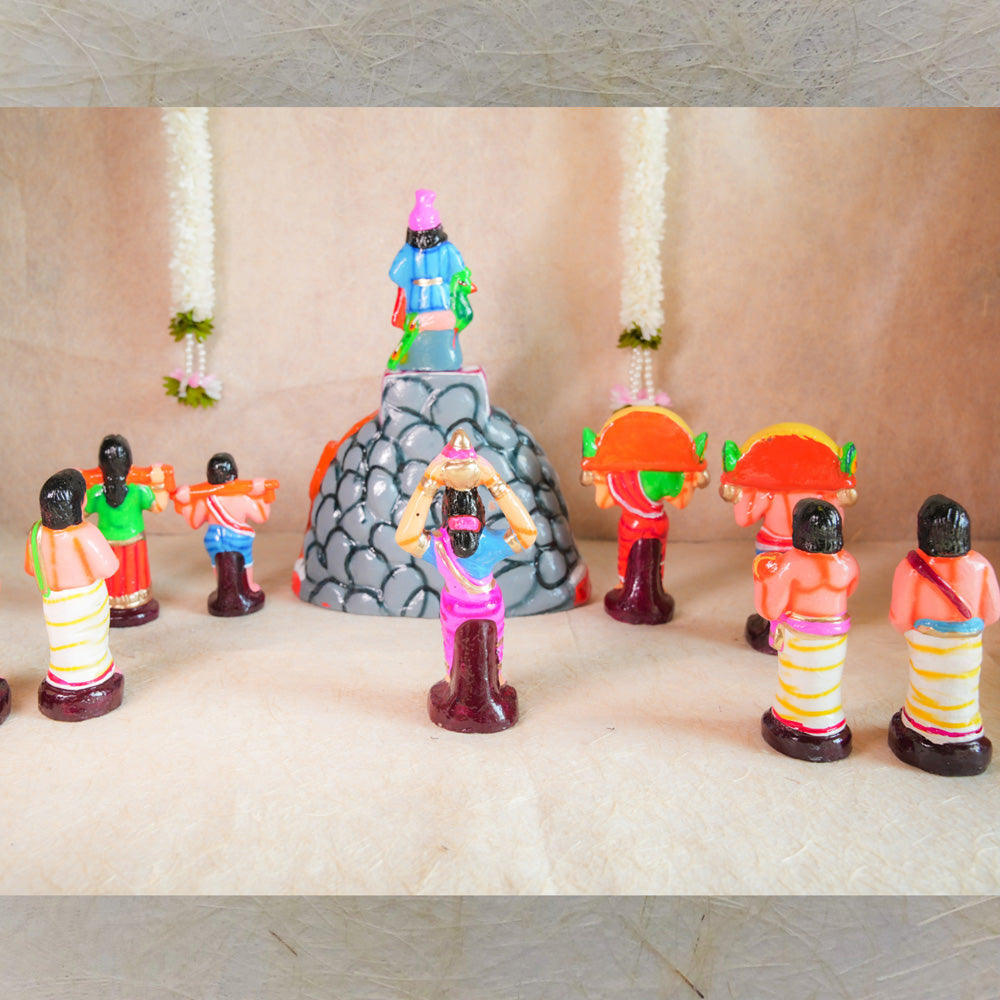 Navaratri Handcrafted Murugan Pazhani Malai Set(Store Pick Up Only ) Traditional Indian Golu Doll