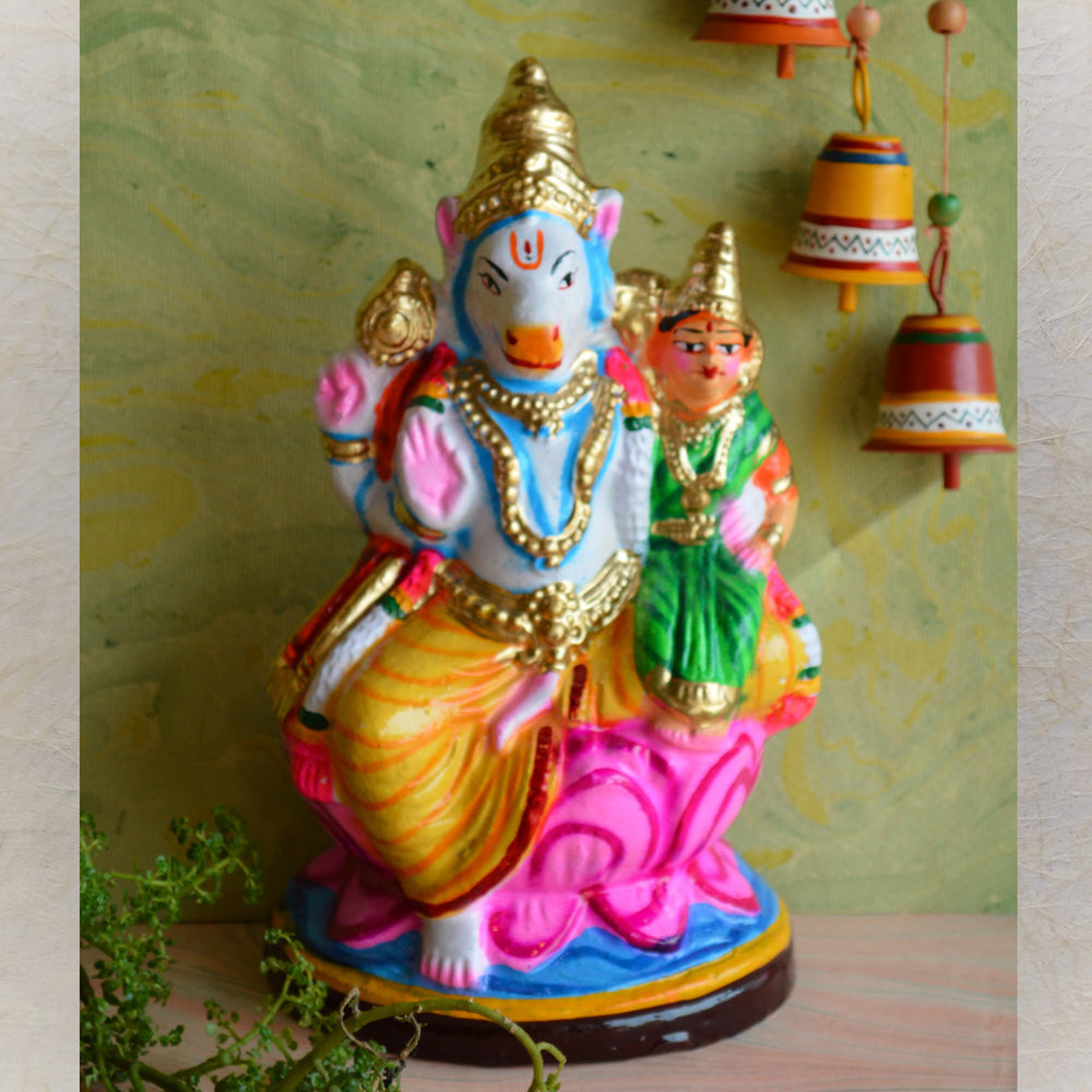 Navaratri Handcrafted Hayagreevar Traditional Indian Golu Doll