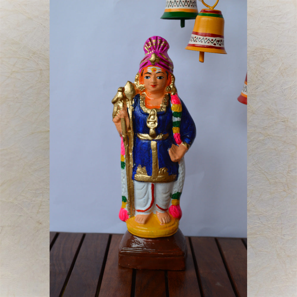 Navaratri Handcrafted Raja Alankarana Murugan Traditional Indian Golu Doll