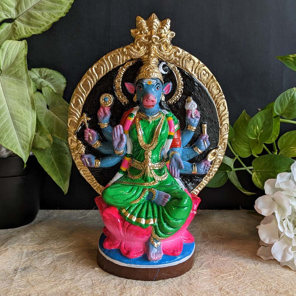 Navarathri Golu Doll Varahi Amman Green