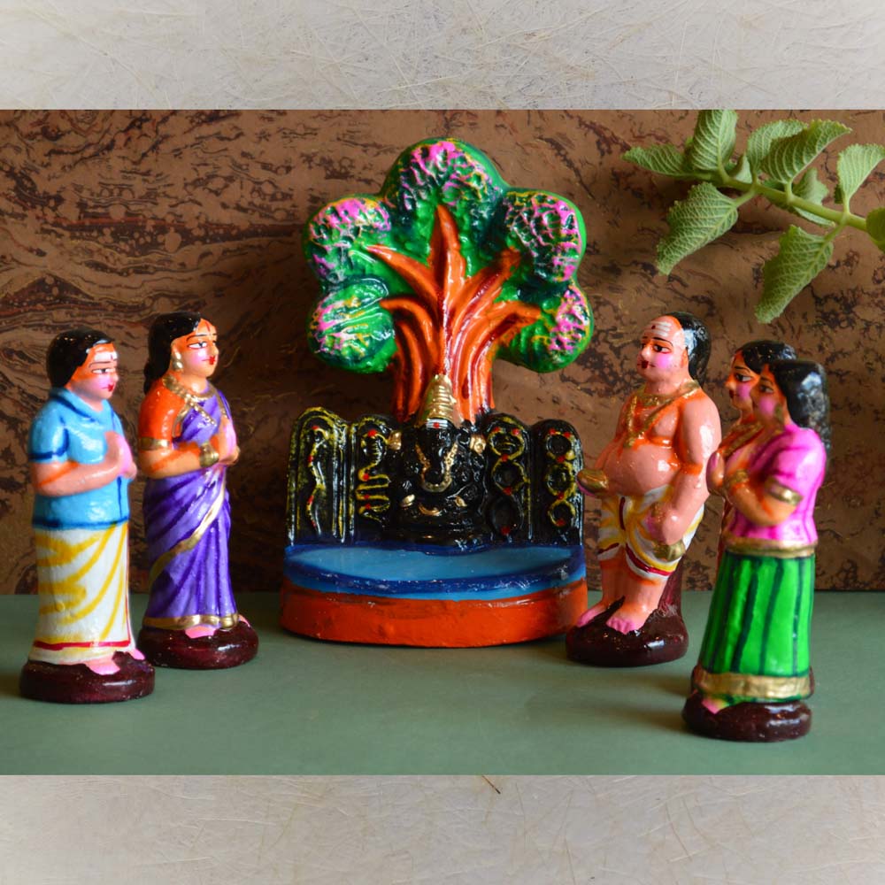 Navarathri Golu Doll Arasamara Ganesh Set