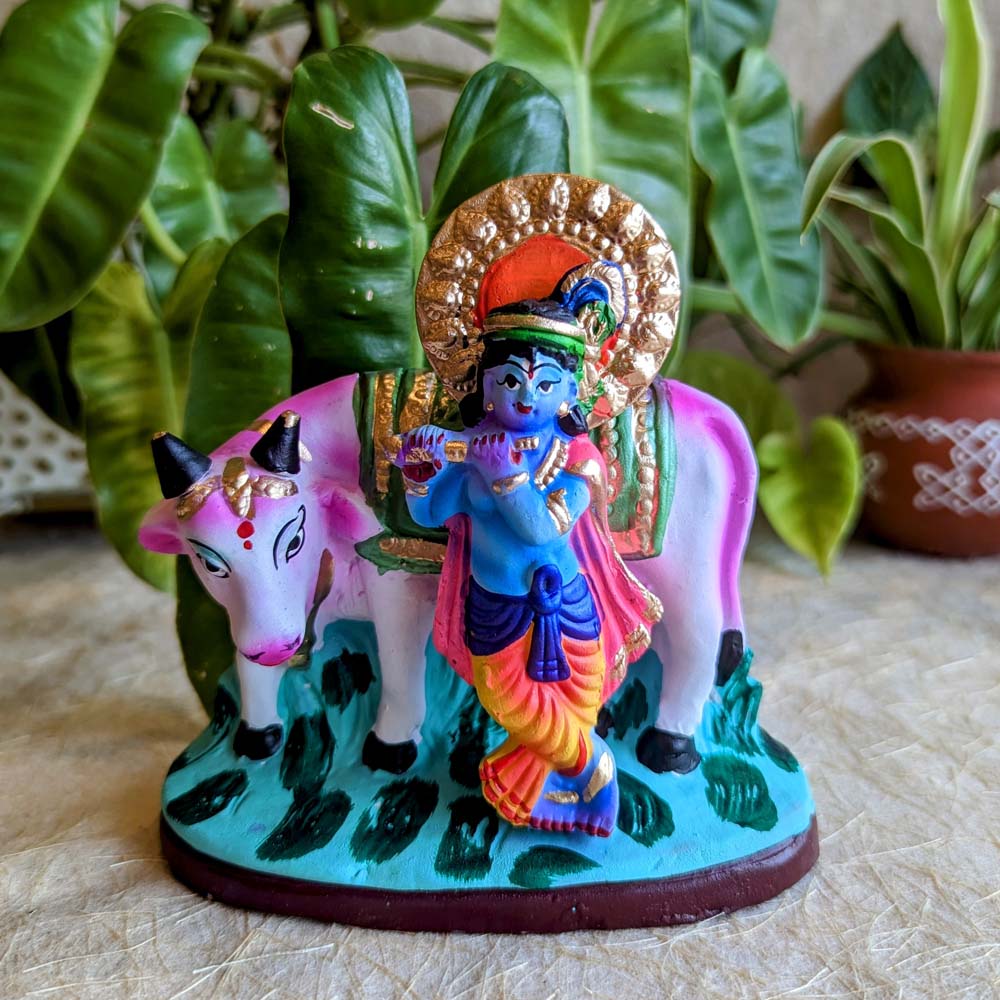 Navarathri Golu Doll Cow Krishna