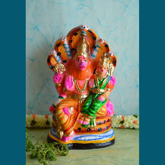 Navaratri Handcrafted Lakshmi Narasimha Traditional Indian Golu Doll