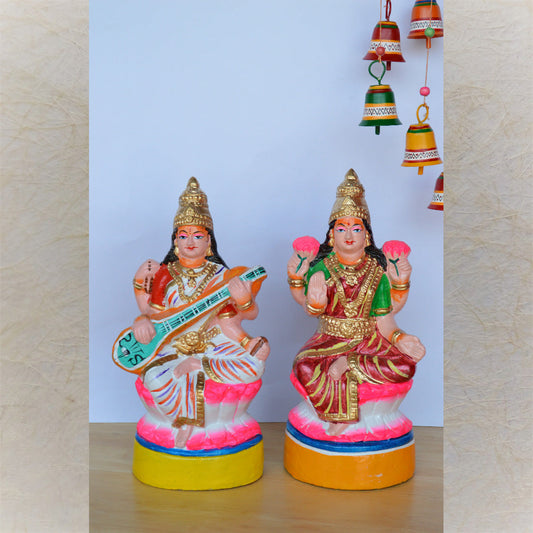 Navaratri Handcrafted Lakshmi Saraswathi Traditional Indian Golu Doll