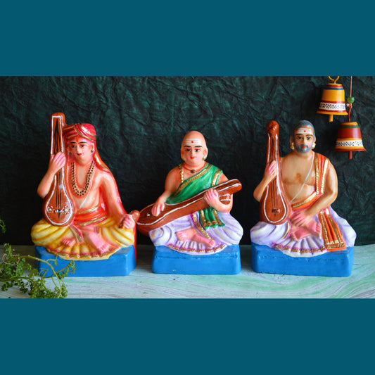 Navaratri Handcrafted Sangeetha Mummoorthy Set Traditional Indian Golu Doll