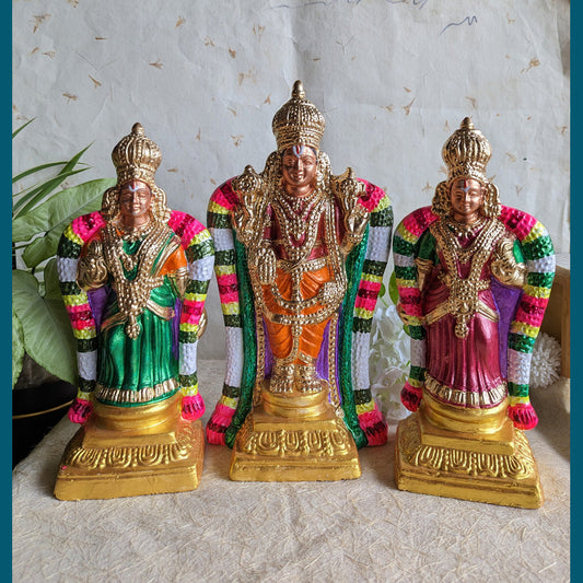Navaratri Handcrafted Ursava Perumal Set Traditional Indian Golu Doll