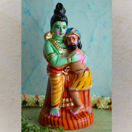 Navaratri Handcrafted Ramar Gugan Hugging Traditional Indian Golu Doll