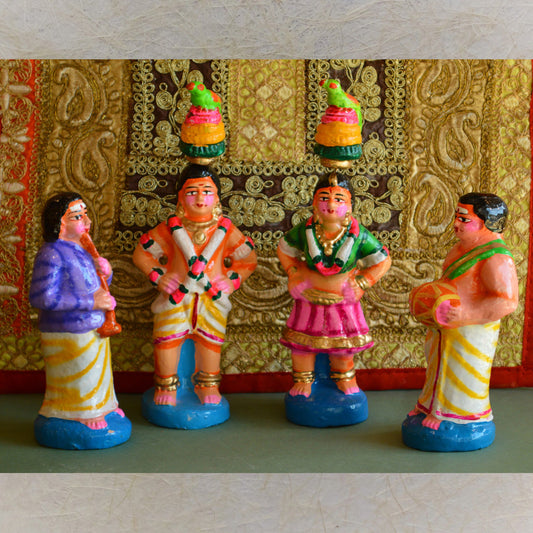 Navaratri Handcrafted Karakattam Set Traditional Indian Golu Doll