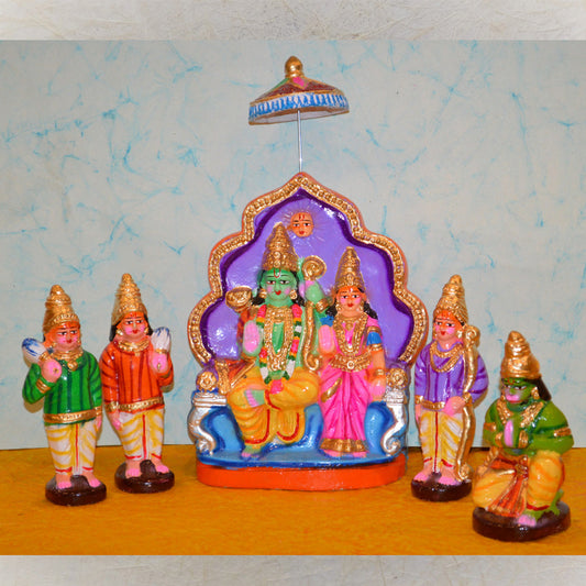 Navaratri Handcrafted Ramar Pattabhishekam Traditional Indian Golu Doll